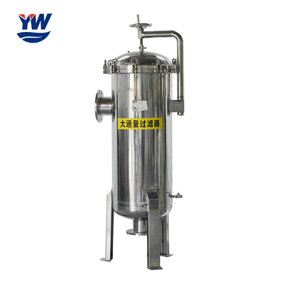 Alto cárter del filtro de acero inoxidable de seguridad del flujo para el agua cruda