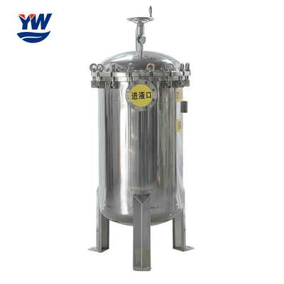 Alto tratamiento de aguas líquido industrial del cárter del filtro de bolso del flujo 304ss