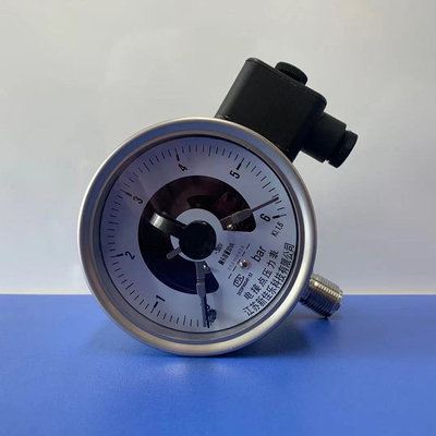 Manómetro ayudado magnético del indicador de presión del contacto eléctrico para la prensa de filtro YXC100